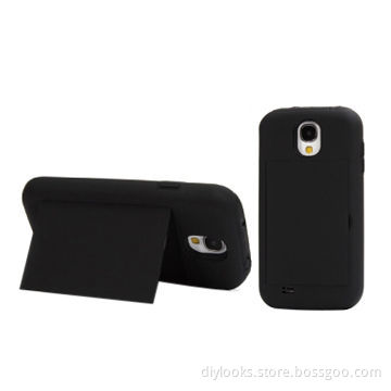 Plastic Combination Case with Holder, for Samsung Galaxy S IV